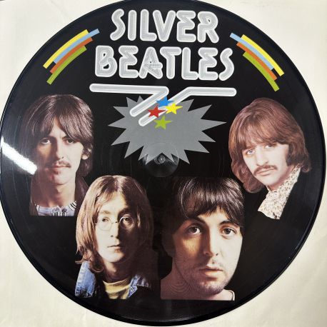 SILVER BEATLES PICTURE DISC PLAK