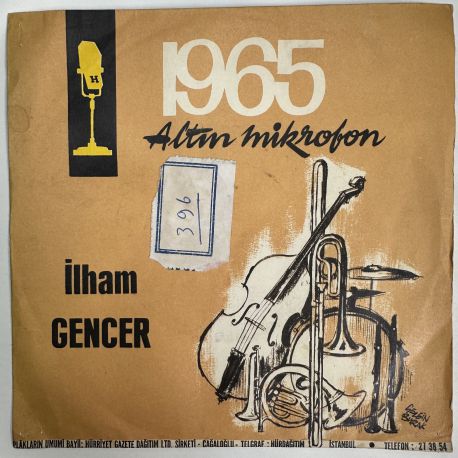 ALTIN MİKROFON İLHAM GENCER - İSTANBUL / ZAMANE KIZLARI 45'LİK PLAK