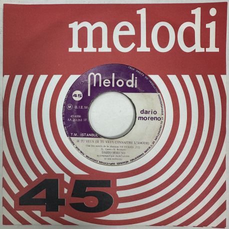 DARIO MORENO - SI TU VEUX / HELLO LUCIA 45'LİK PLAK