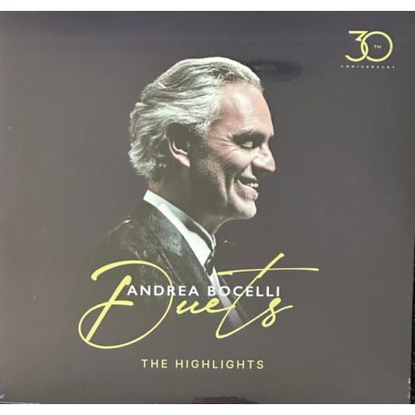 ANDREA BOCELLI - DUETS 30th ANNIVERSARY  (THE HIGHLIGHTS) PLAK
