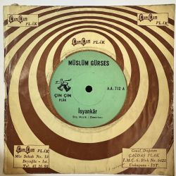 MÜSLÜM GÜRSES - İSYANKAR / DÜNYA NE HALE GELMİŞ 45'LİK PLAK