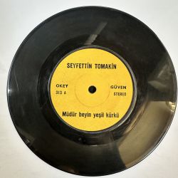 SEYFETTİN TOMAKİN - MÜDÜR BEYİN YEŞİL KÜRKÜ / VERİN SEVENLERİ DENGİ DENGİNE 45'LİK PLAK