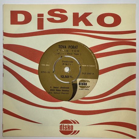 TOVA PORAT - YARIN YOK / AL BENİ DE ALLAHIM 45'LİK PLAK