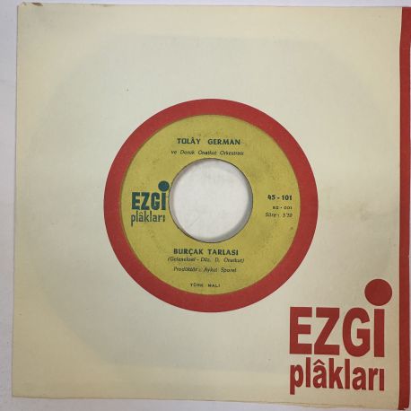 TÜLAY GERMAN - BURÇAK TARLASI / MECNUNUM LEYLAMI GÖRDÜM 45'LİK PLAK