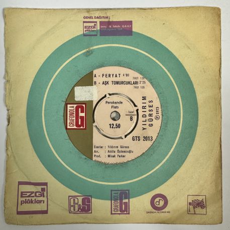 YILDIRIM GÜRSES - FERYAT / AŞK TOMURCUKLARI 45'LİK PLAK