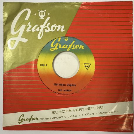 ZEKİ MÜREN - GÜL AĞACI DEĞİLİM / CANIM BENİM GÜLÜM BENİM 45'LİK PLAK