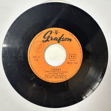 ZEKİ MÜREN - ZÜĞÜRT / KAHKAHALI ŞARKI 45'LİK PLAK