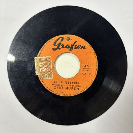 ZEKİ MÜREN - İÇTİM İÇLENDİM / GİZLİ DERDİM 45'LİK PLAK