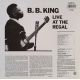 BB KING - LIVE AT THE REGAL PLAK