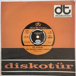 ÜÇ HÜREL - BOŞTUR BOŞ / BEN GEÇERİM GÖNÜL GEÇMEZ 45'LİK PLAK