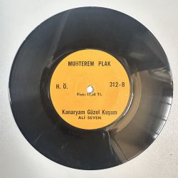 ALİ SEVEN - MEYHANELERDE AKŞAM OLUNCA BENİ ARA / KANARYAM GÜZEL KUŞUM 45'LİK PLAK