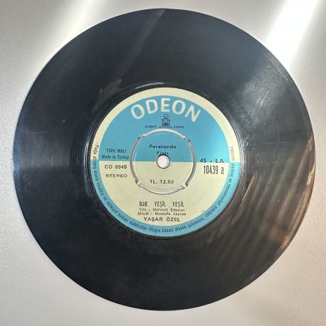YAŞAR ÖZEL - BAK YEŞİL YEŞİL / BİR DÜNYA YARATTIM 45'LİK PLAK