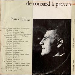 JEAN CHEVRIER - DE RONSARD A PREVERT PLAK