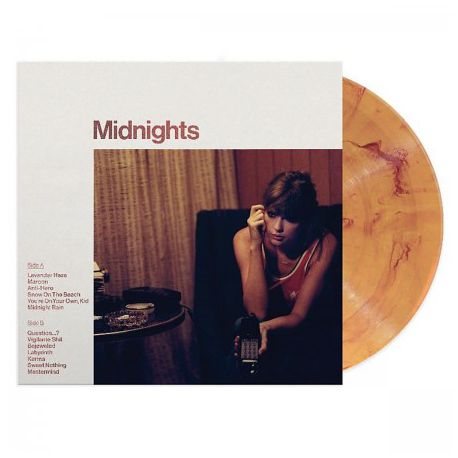 TAYLOR SWIFT - MIDNIGHTS (BLOOD MOON MARBLED) PLAK