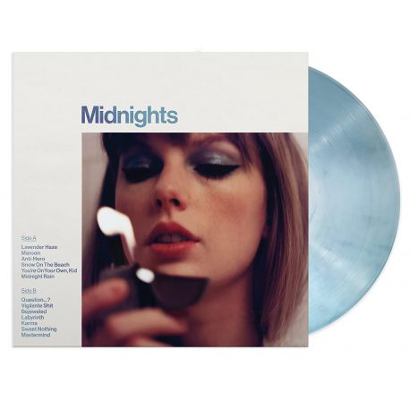 TAYLOR SWIFT - MIDNIGHTS (MOONSTONE BLUE MARBLED) PLAK